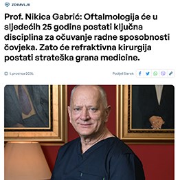 Profesor Nikica Gabrić za Večernji list